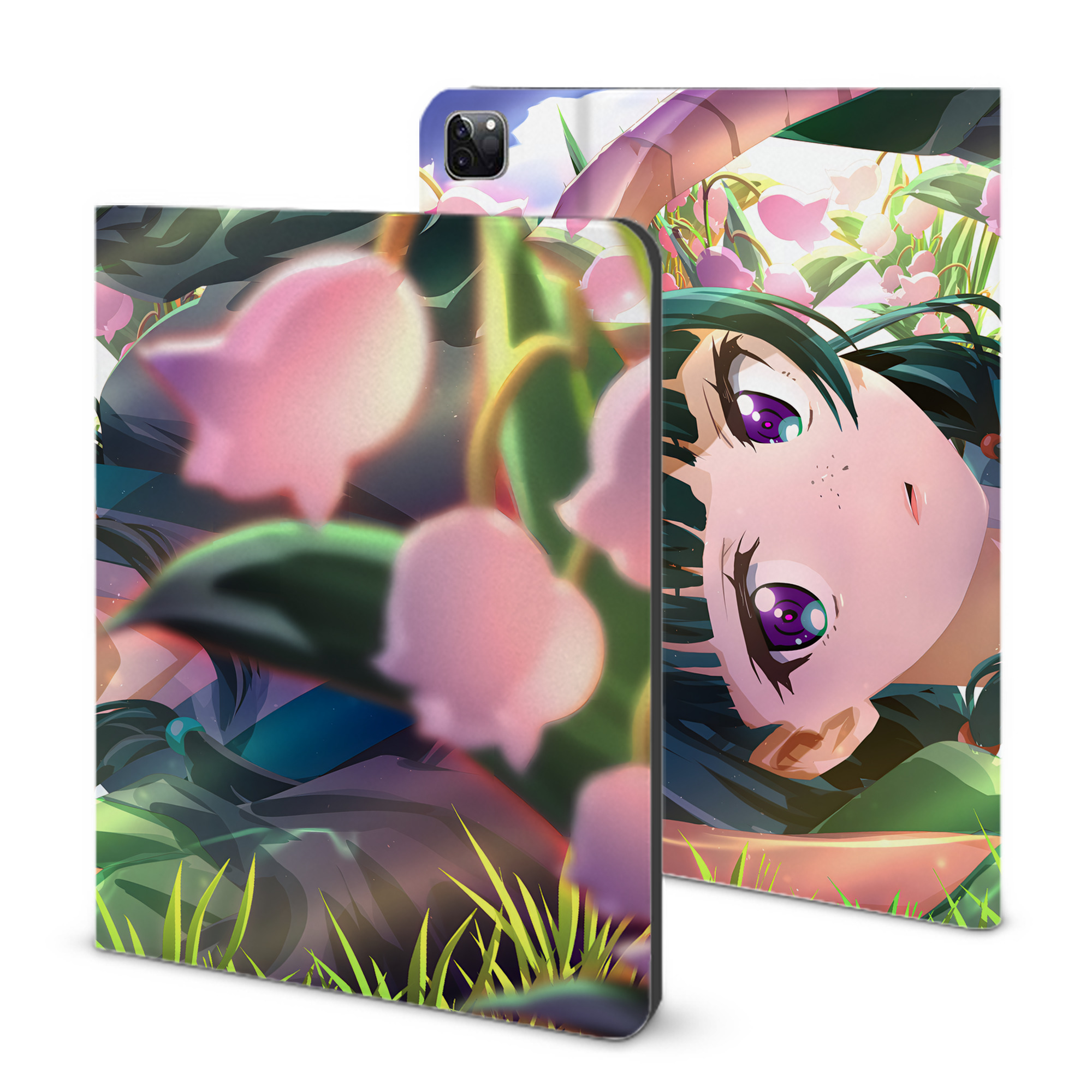 （画像用） 薬屋のひとりごと The Apothecary Diaries IPad ケース ブック型 PUレザー TPU 耐衝撃 軽量 薄型 ペン収納なし 全面保護 IPad 各モデル対応